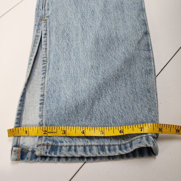 Blank NYC Womens The Cooper Long Slim Straight Ankle Slit Jean Size 29 High Rise - Picture 14 of 14